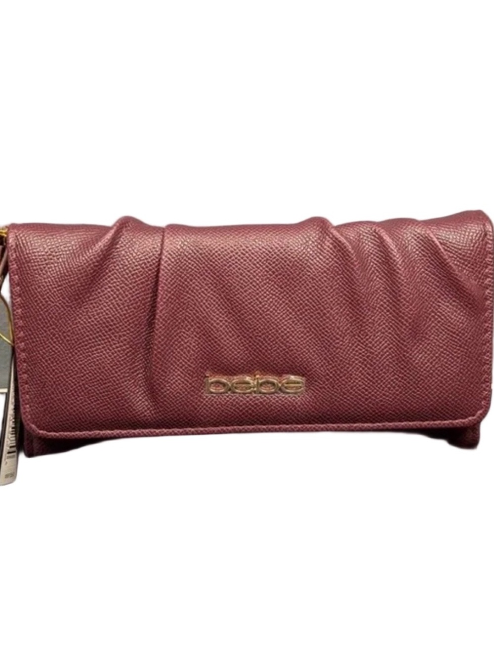 462. NWT BEBE EMBOSSED TRI FOLD WALLET WRISTLET